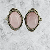 Surya Tienda Holisitca - www.suryatiendaholistica.com.ar - Anillo de Piedra Agata Rosa Esmaltada Brasil de Alpaca