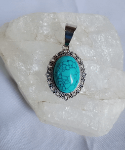 Surya Tienda Holistica - www.suryatiendaholistica.com.ar - Dije Camafeo Turquesita reconstituida