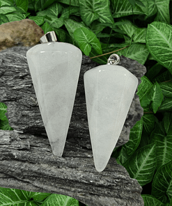 Surya Tienda Holistica - www.suryatiendaholistica.com.ar - Dije Péndulo Cuarzo lechoso