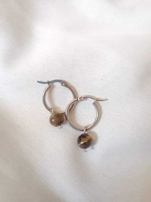 Surya Tienda Holistica - www.suryatiendaholistica.com.ar - Aros argollita bolita 8 mm - ojo de tigre