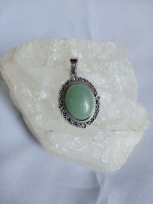 Surya Tienda Holistica - www.suryatiendaholistica.com.ar - Dije Camafeo Cuarzo Verde